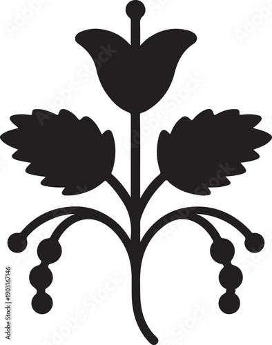  Nettle Flower Flower Icon – Vector Illustration