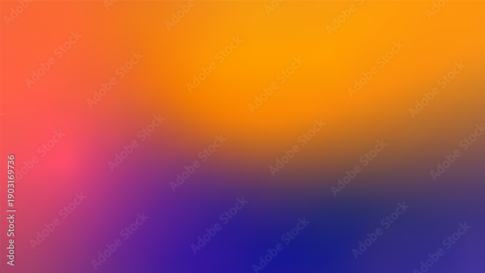 Obraz premium Smooth color gradient background featuring sunset gradation. Clean abstract backdrop for banners, posters and digital compositions.