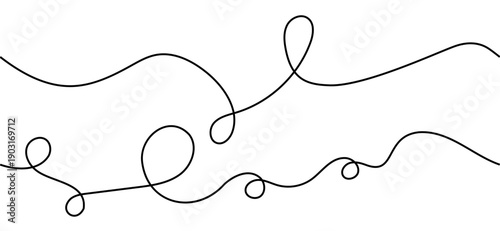 Linear doodle line cable element