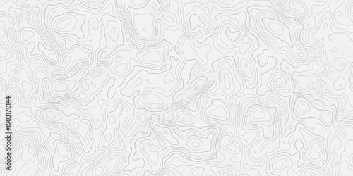 Seamless Classic Cartography Inspired Black and White Topographic Map
Stylized Terrain Elevation Contours with Outdoor Exploration Theme