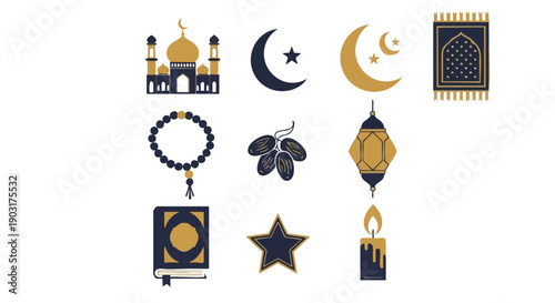 Ensemble Dicônes Spirituelles Duotone Essentielles pour le Ramadan