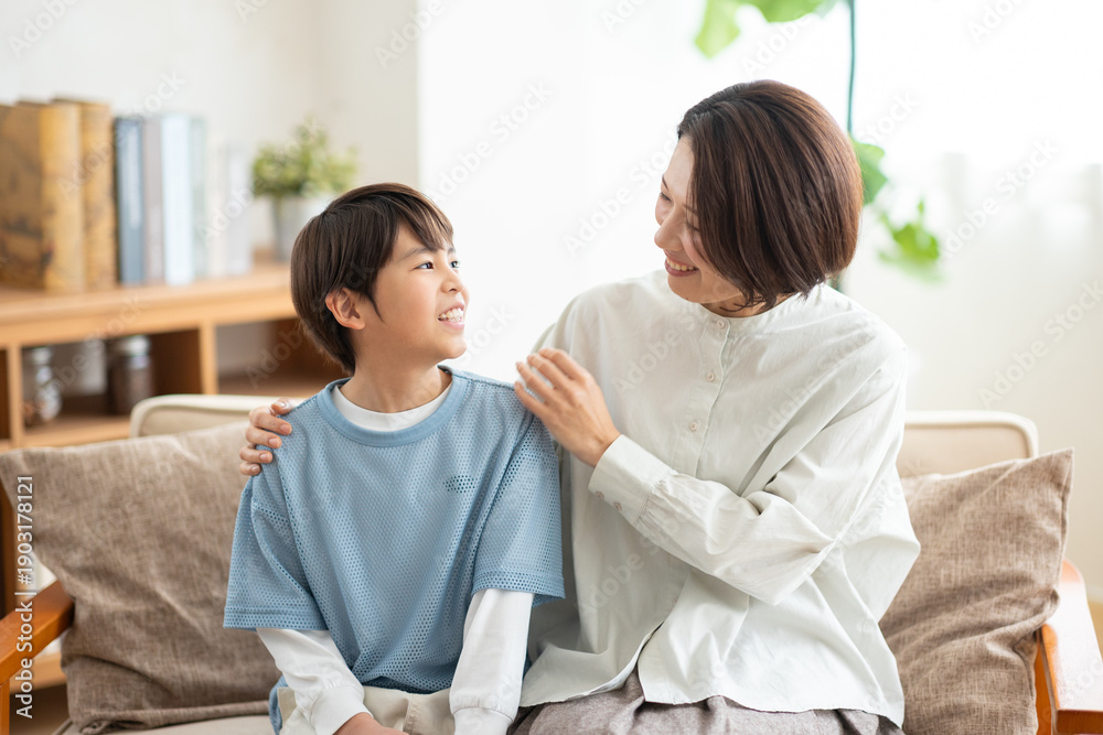 Fototapeta premium 親子のポートレート