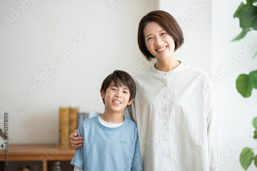 Fototapeta 親子のポートレート