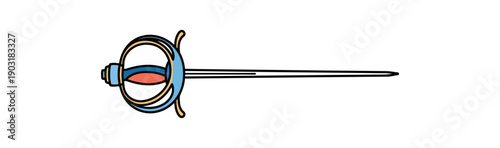 Medical illustration of human eye anatomy