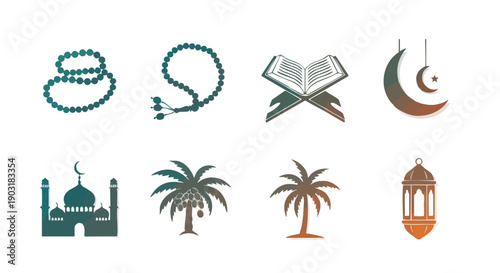 Collection Dobjets de Culte Sacrés en Bichromie