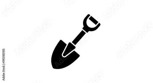 This black vector icon shows a paint roller, symbolizing wall painting, renovation, construction, and home improvement work. It represents professional painting services, DIY renovation, and surface f