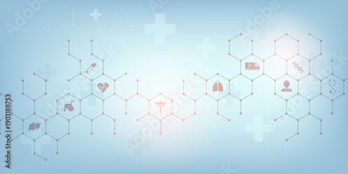 Hexagonal background design, abstract background, gradient blue background template. minimalist background design