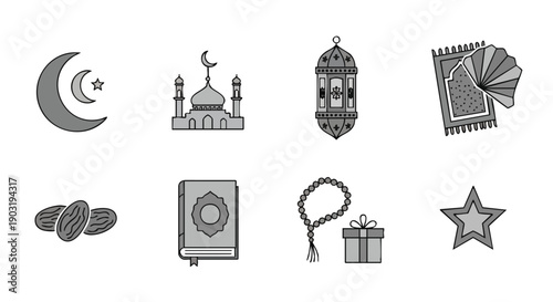 Kit dIconographie Islamique Duotone du Mois Sacré