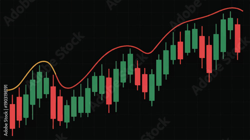 A candlestick chart on a black background with a rising trend (2)_traced