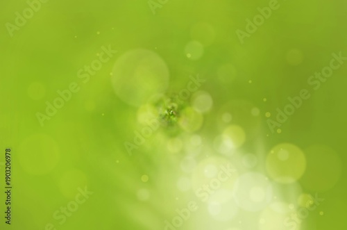 green bokeh background