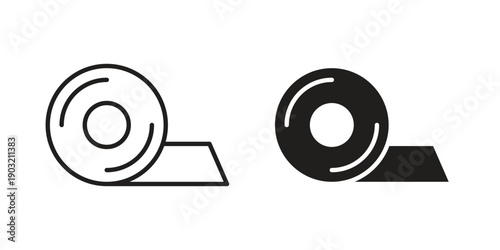 Insulation icons for graphic design, logo, Web site, social media, UI, mobile app, vector illustration