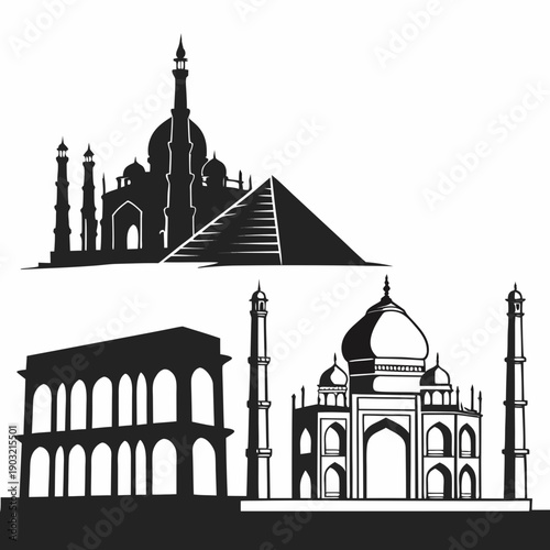 Iconic landmarks and architectural wonders from around the world