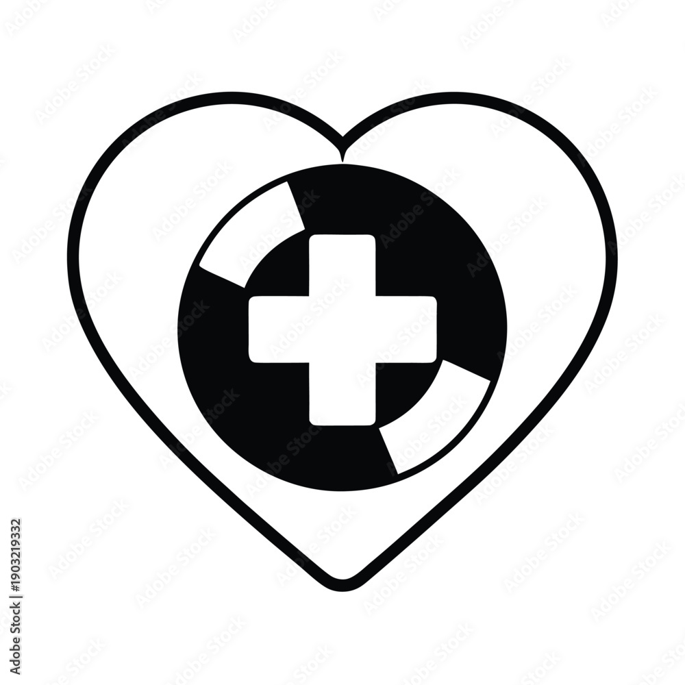 Fototapeta premium Sos Healthcare Help Icon