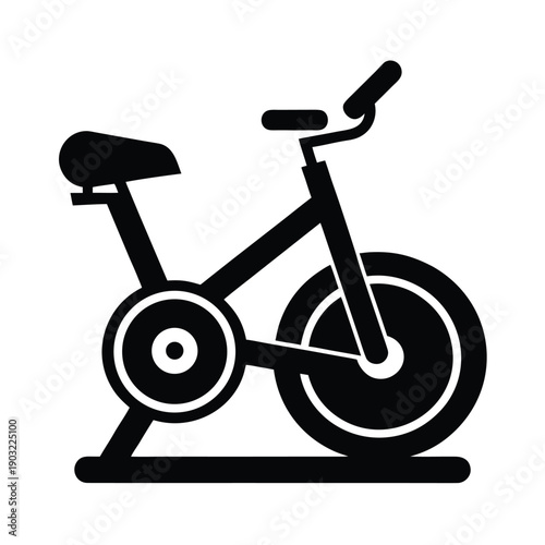 Stationary Bike Fitness Icon