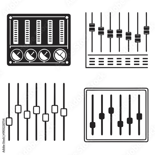 A collection of various types of knitting needles and their respective uses Vector