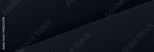 Diagonal line pattern with thin parallel stripes geometric texture. Modern vector background with white and black linear design for web graphics. Vector illustration.