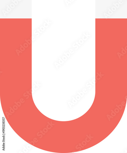 Magnet force color icon. Physics power symbol