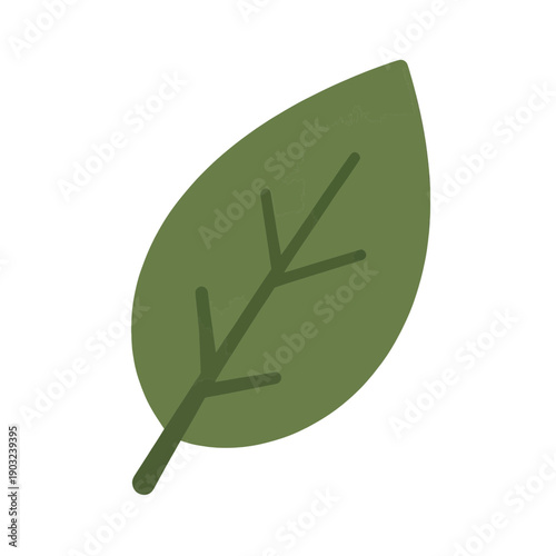 Leaf Icon Green Simple Natural Plant Vector Icon