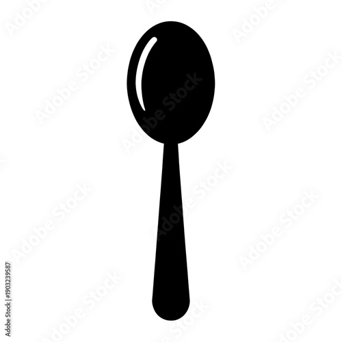 Spoon Icon Flat Vector Design For Food Service Apps