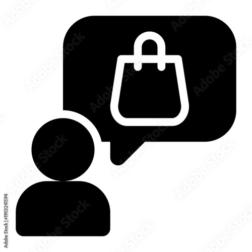 Sales Representative, Sales, Marketer Glyph Solid Icon