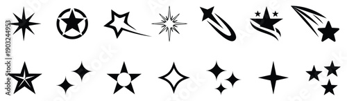 Star icons. Twinkling stars. Sparkles, shining burst. sparkle icons collection.