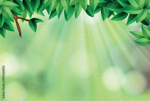 green leaves background