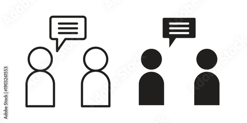 Counsel icon concept. Thin line symbol. Vector illustration isolated. Editable stroke.