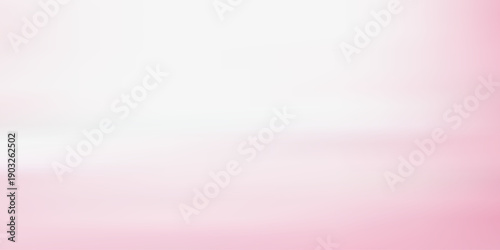 Abstract pink white soft light gradient cloud background in pastel color. Use for concept design wallpaper, pink pastel gradient background, abstract soft vignette blurred grainy texture banner.