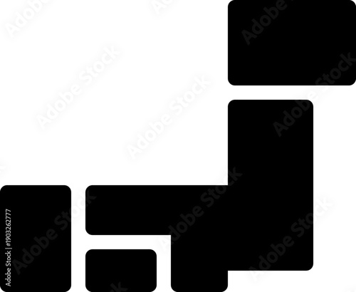 簡略化した日本地図のイラスト