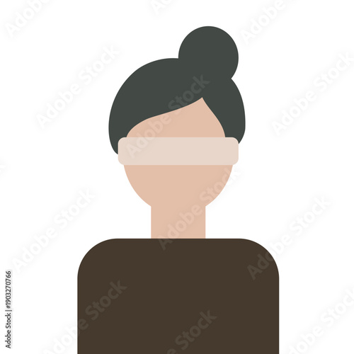 Blind Blindfold Hostage Illustration