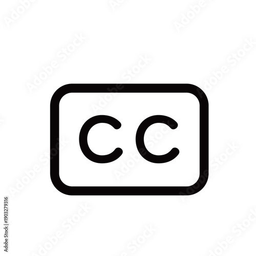 字幕 CCアイコン 枠線