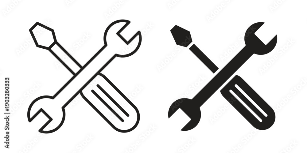 Foto Repair tools icon concept