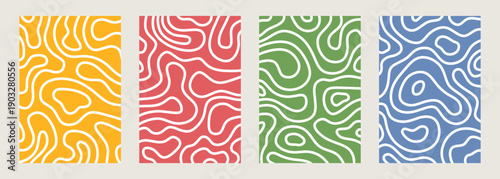 Twisted lines, fluid, curved, wiggling stripes, waves background