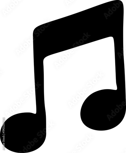 Hand Drawn Music Note Doodle