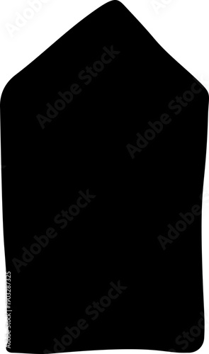 Tombstone Silhouette Hand Drawn