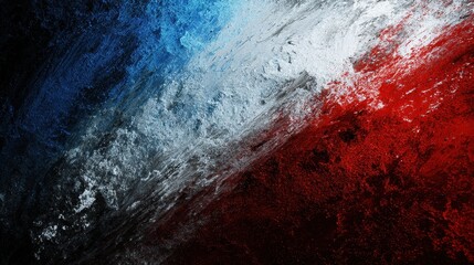 Abstract textured background in patriotic red, white, and blue colors.