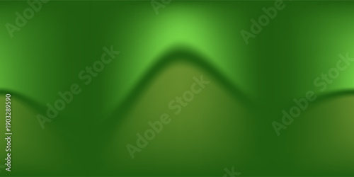 Abstract gradient podium background. Empty green 3D studio background. Clean scene for product presentation mockup template. eps 10