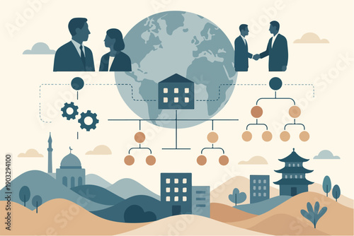 Cross Cultural Business Operations in Global Organizations illustration