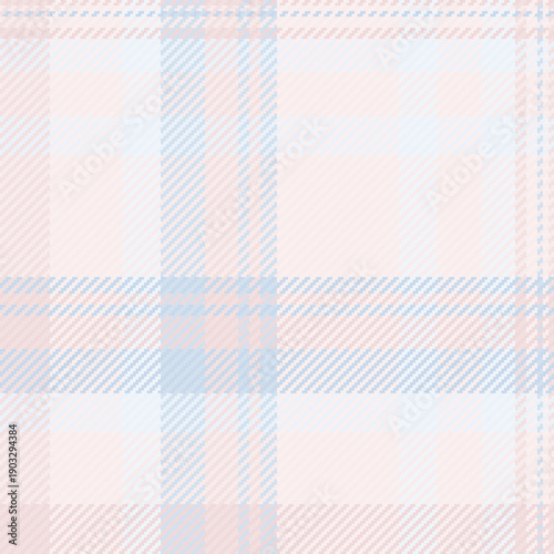 Down vector background check, frame texture textile pattern. Loft plaid fabric seamless tartan in white and light colors.
