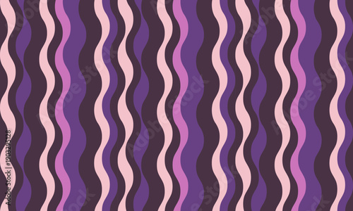 Abstract wavy stripes background in calming purples and pinks.  Perfect for websites, social media, textile design, or as a stylish backdrop.