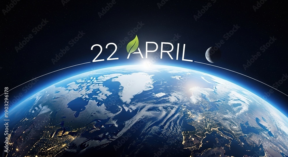 Fototapeta premium Earth from space on April 22.