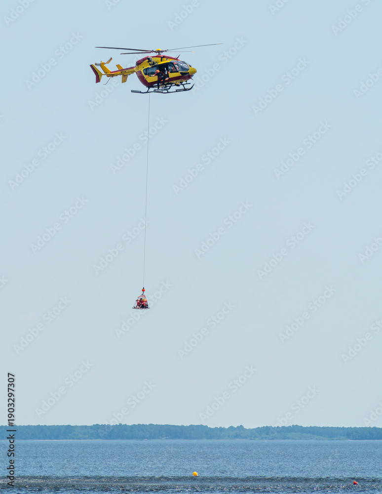 Fototapeta premium Air ambulance scenery