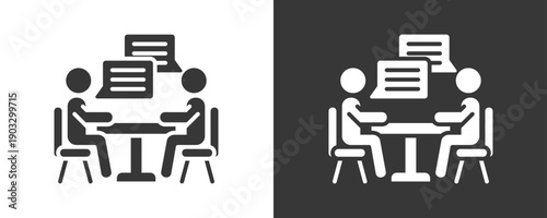 Communication Icon Set Vector Collection Isolated In Black And White