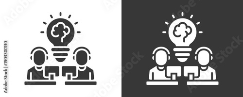 Innovation Icon Set Vector Collection Isolated In Black And White