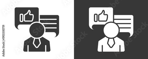 Feedback Icon Set Vector Collection Isolated In Black And White