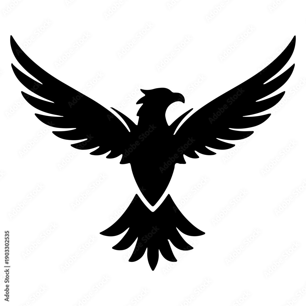 Fototapeta premium Phoenix Bird Logo Vector