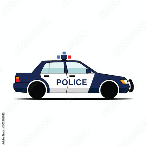 Police Car Illustration