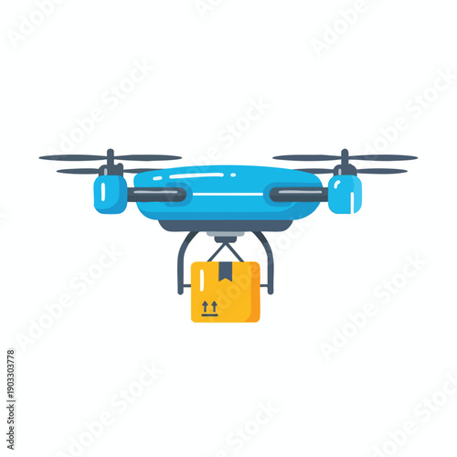 Drone Delivering Package