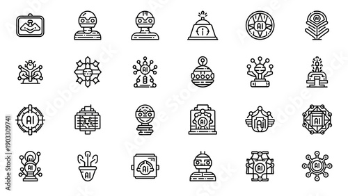 Various icons and symbols collection.