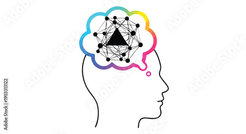 Exploring the deep cognitive connections for Valentine's Day Modern Romance and Self-Care, symbolizing mindful thought processes, emotional intelligence, and harmonious personal well-being